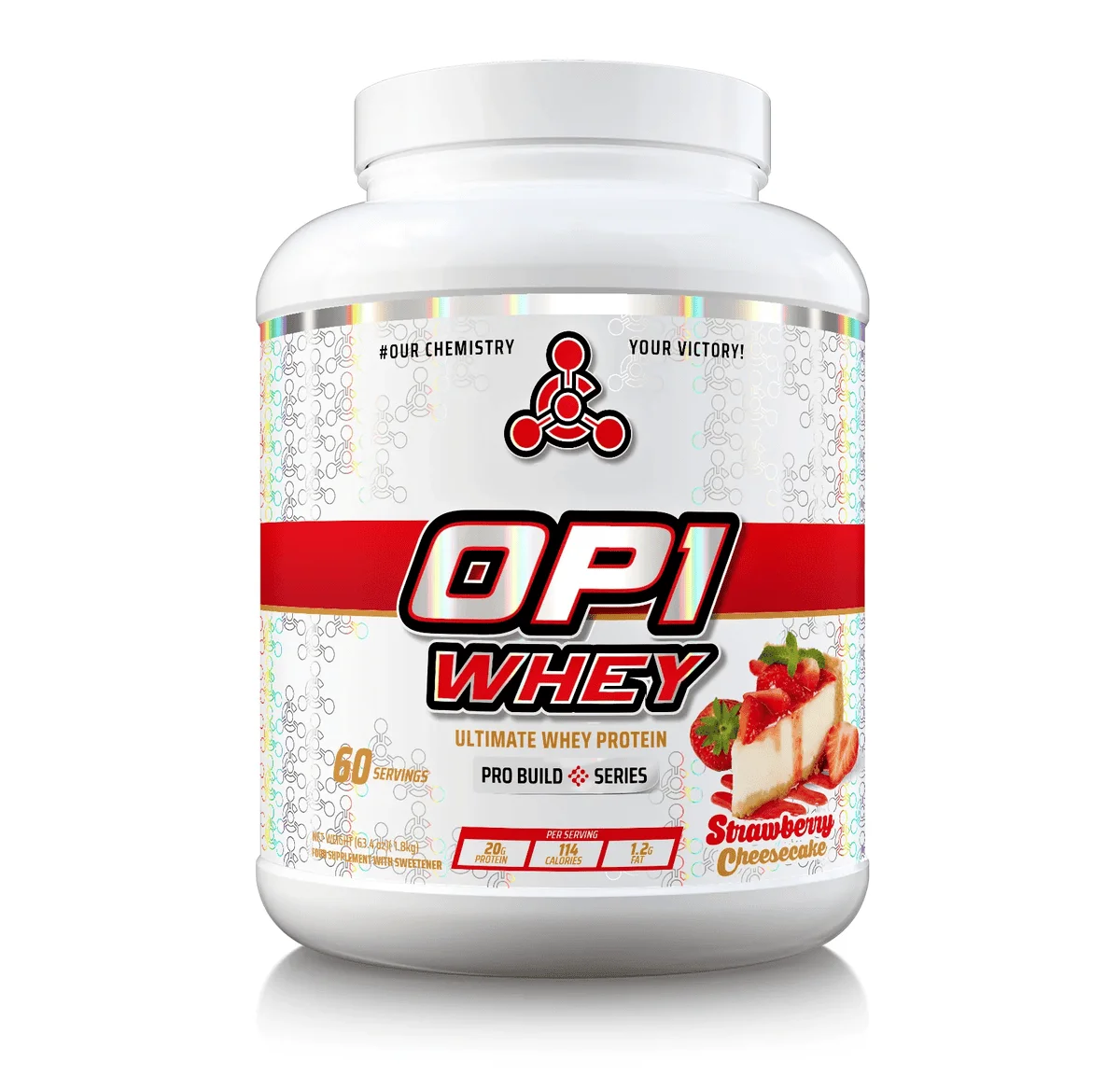 OP1 WHEY PROTEIN - 1.8KG - Strawberry Cheesecake